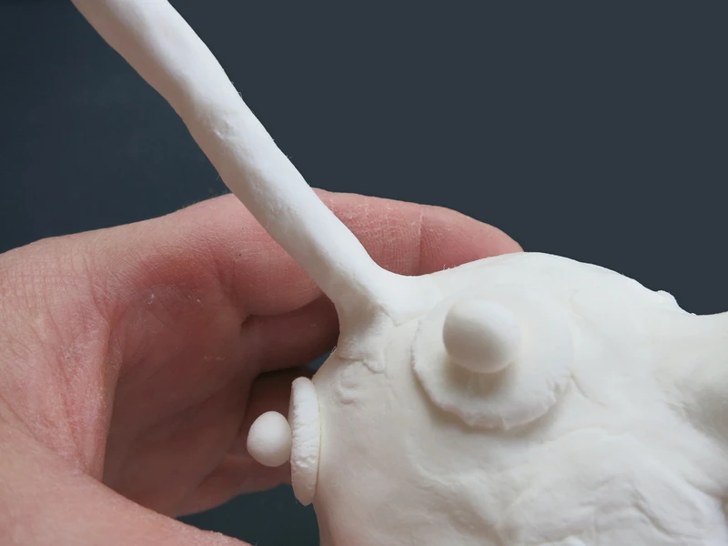 Nifty Narwhal Clay Figurine